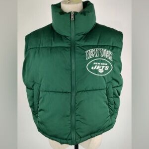 NFL New York jets puff vest